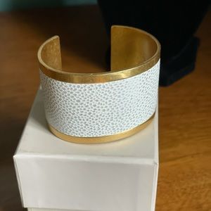 India Hicks Ray of White Cuff - White Gold NIB